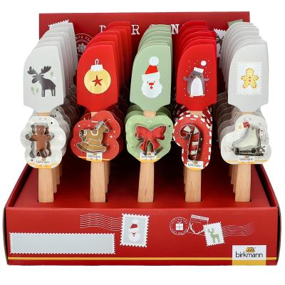 Esptula con cortador galletas Navidad Red surt
