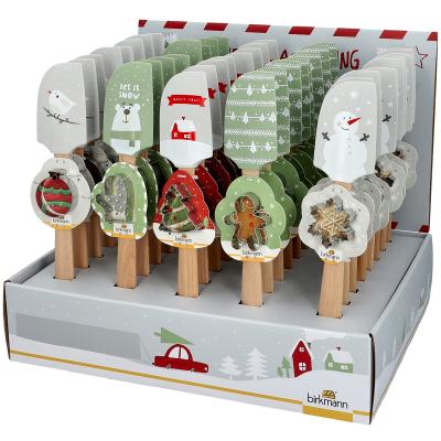 Esptula con cortador galletas Navidad Grey surt