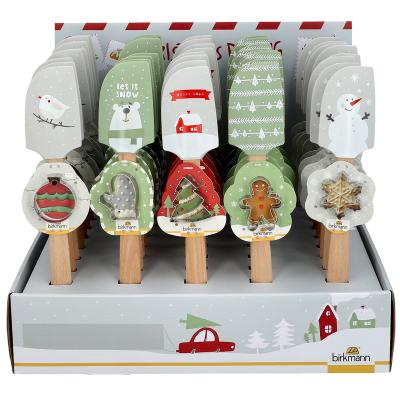 Esptula con cortador galletas Navidad Grey surt