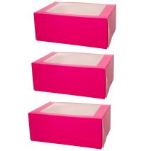 Set 3 Cajas para 6 cupcakes Rosa