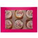 Set 3 Cajas para 6 cupcakes Rosa