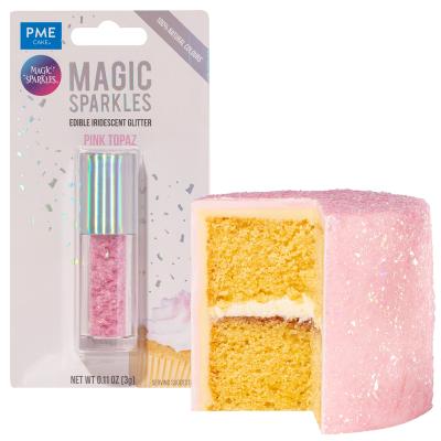 Copos comestibles brillo iridiscente Magic topacio
