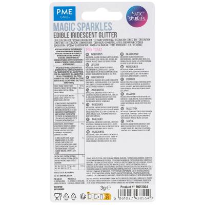 Copos comestibles brillo iridiscente Magic topacio