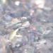 Copos comestibles brillo iridiscente Magic plata