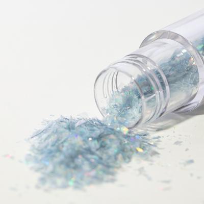 Copos comestibles brillo iridiscente Magic plata