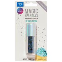 Copos comestibles brillo iridiscente Magic laguna