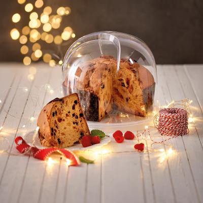 C�pula y base guarda Panettone 26 cm