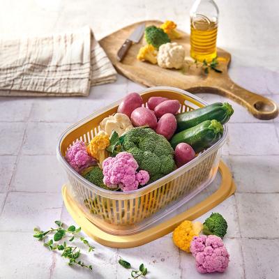 Fiambrera con rejilla fruta, verdura y pescado 4 L