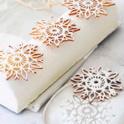 Tapete decorativo de silicona Snowflake