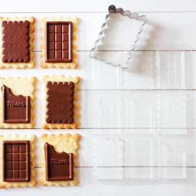 Set cortador galletas Biscuit y molde chocolate