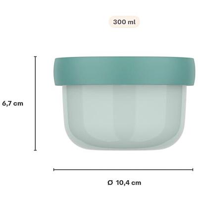 Fiambrera fruta con tenedor 300 ml Unicorn Glow