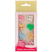 Set 8 decoraciones de azcar Kawaii
