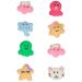 Set 8 decoraciones de azcar Kawaii