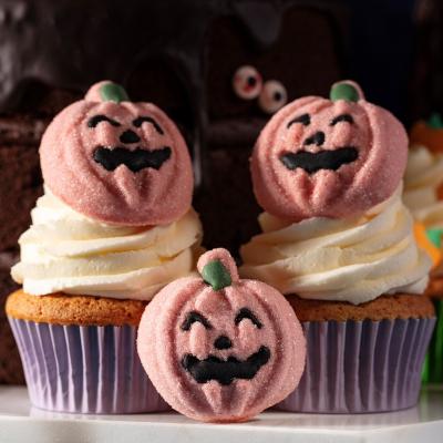 Set 12 decoraciones nubes Hallowen calabazas