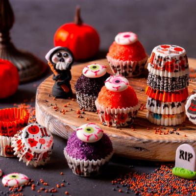 Papel mini cupcakes x100 Halloween
