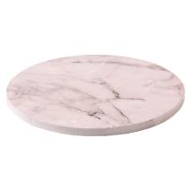 Base pasteles redonda mrmol blanco 25x1,2 cm