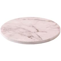 Base pasteles redonda m�rmol blanco 30x1,2 cm