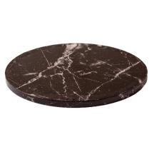 Base pasteles redonda m�rmol negro 25x1,2 cm