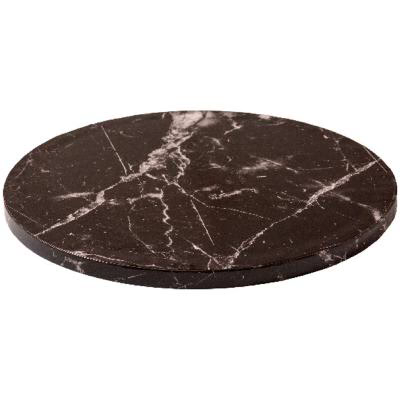 Base pasteles redonda m�rmol negro 30x1,2 cm