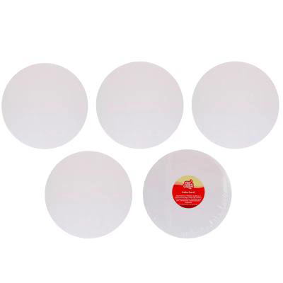 Set 5 bases pasteles redondas antigrasa 22 cm