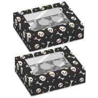 Set 2 caixes per 6 cupcakes Esquelet