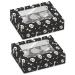 Juego 2 cajas para 6 cupcakes Esqueleto