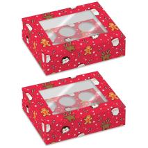 Juego 2 cajas para 6 cupcakes Festive Friends