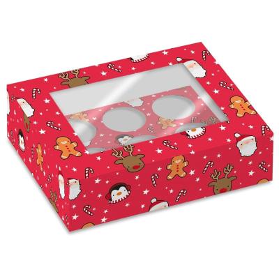 Juego 2 cajas para 6 cupcakes Festive Friends