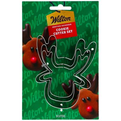 Set 3 cortadores galletas Reno