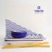Set japon�s presentaci�n sushi makis Blue 6 piezas