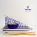 Set sushi 4 piezas y palillos l�neas y dots