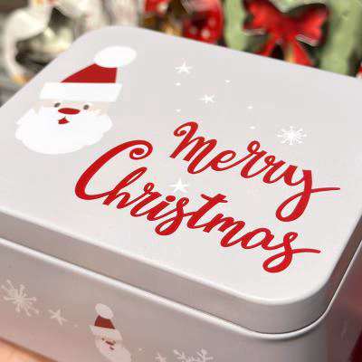 Caja metal Merry Xmas Santa S