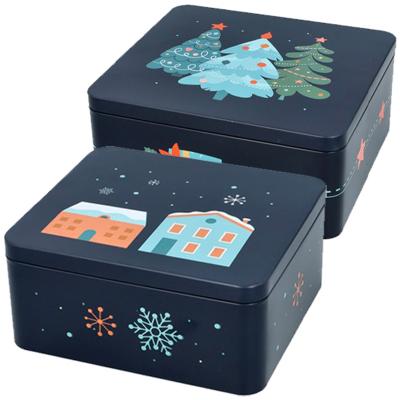 Caja metal Christmas night L