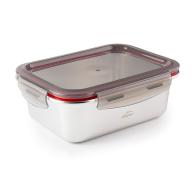 Tupper acero rectangular tapa plstico