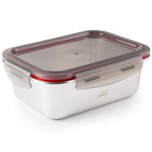 Tupper acero rectangular tapa plstico