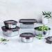 Set 3 tupper acero tapa plstico 260 ml