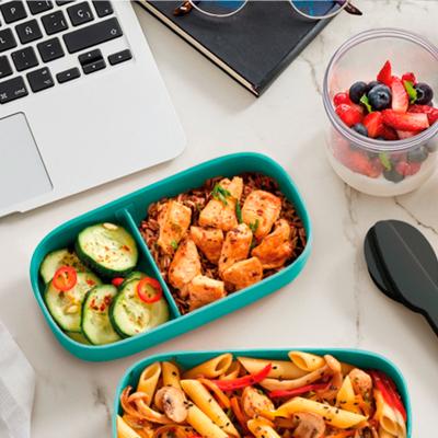 Fiambrera individual LunchBox to Go turquesa 0,5 L