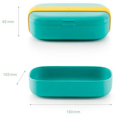 Fiambrera individual LunchBox to Go turquesa 0,5 L