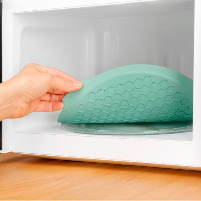 Tapete redondo protector microondas silicona
