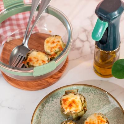 Cesta redonda cristal air fryer Lekue