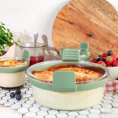 Cesta redonda cristal air fryer Lekue