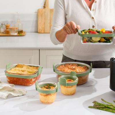 Cesta redonda cristal air fryer Lekue