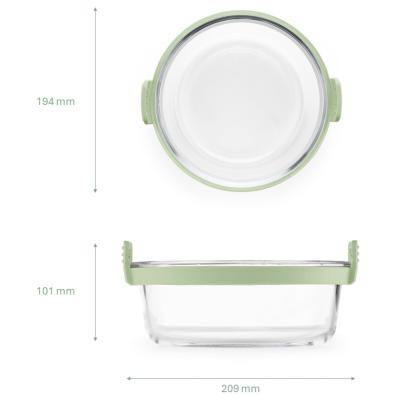 Cesta redonda cristal air fryer Lekue