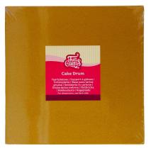 Base pastissos quadrada 25 cm Shimmering or