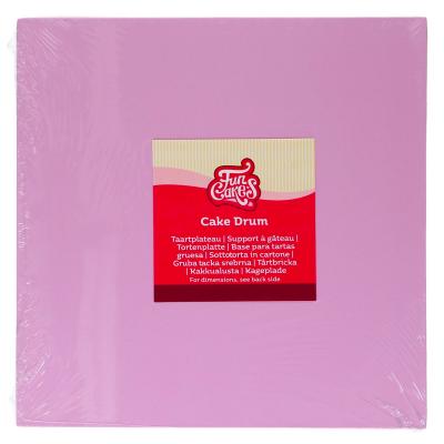 Base pasteles cuadrada 25 cm Matt p�rpura