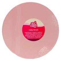 Base pasteles redonda 25 cm Matt rosa