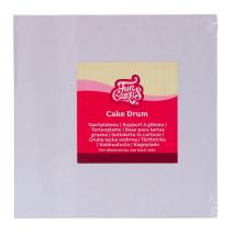 Base pasteles cuadrada 20 cm Matt blanca