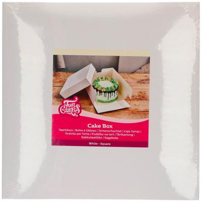 Caja para pasteles blanca 40x30x20 cm