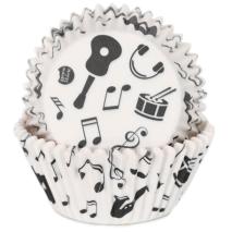 Papel cupcakes x48 Notas musicales