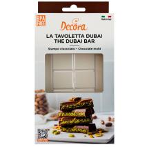 Molde policarbonato para tableta chocolate Dubai